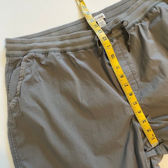 L.L. Bean Ripstop Capri Pullon Pants Womens Size 2X Dark Taupe High Waisted - Picture 8 of 9